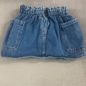 Zara Bottoms Zara Paperbag Denim Skirt For Toddlers Poshmark
